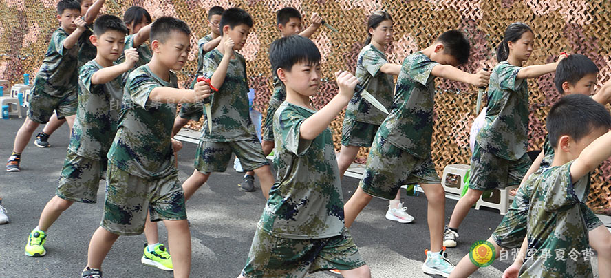 夏令营学习匕首操